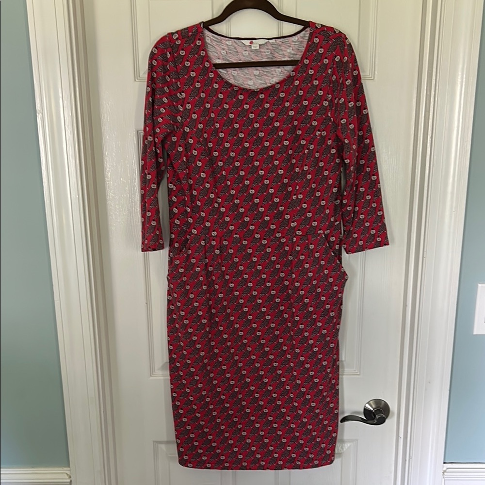 Women’s Boden Owl Print Dress Size 12R